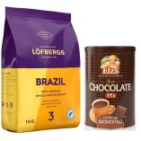 Кофе зерновой и горячий шоколад